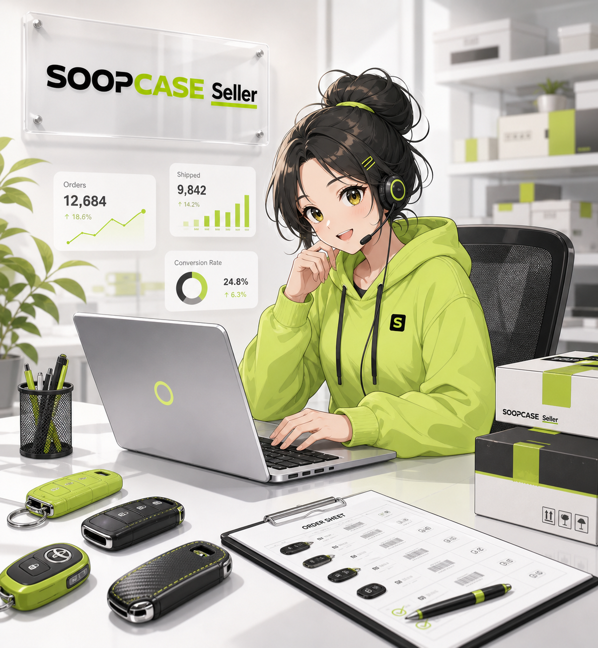 SOOPCASE seller order illustration